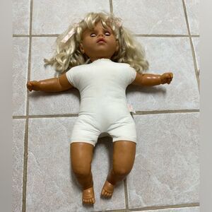 VINTAGE Blonde curly hair Doll